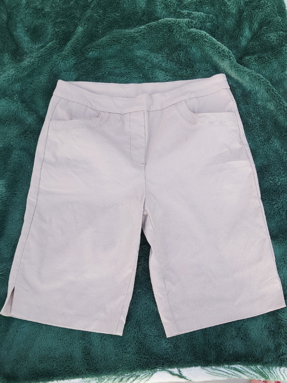 Tribal Cream Bermuda Shorts